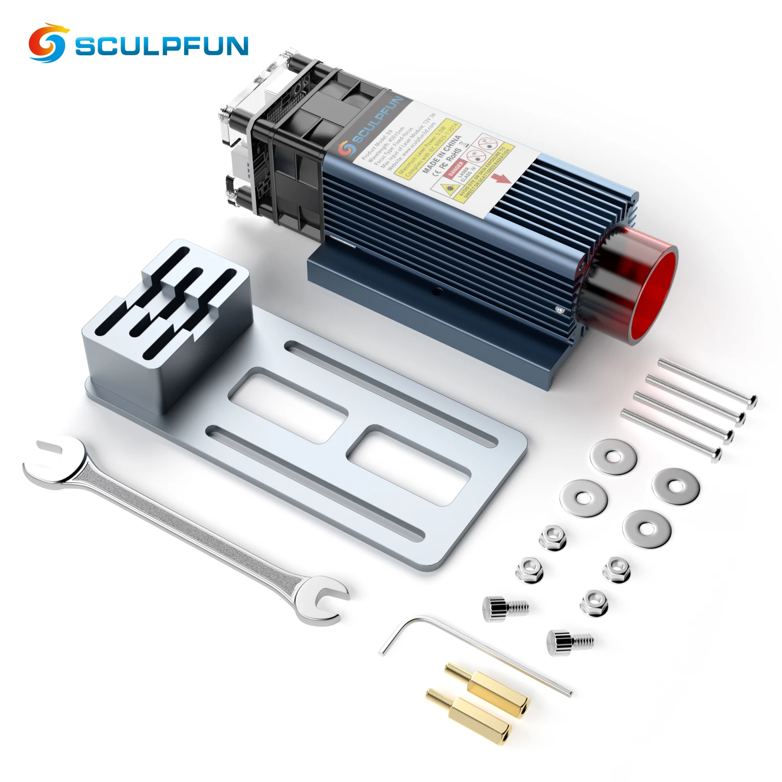 

SCULPFUN S9 diode laser module factory price high quality 90W laser engraving module