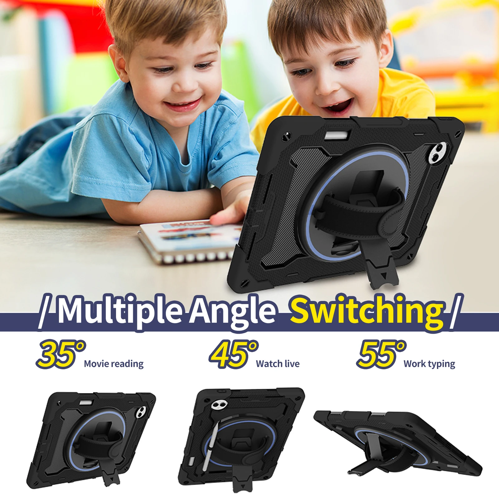360° Rotating Armor Case with Heavy Duty Kickstand