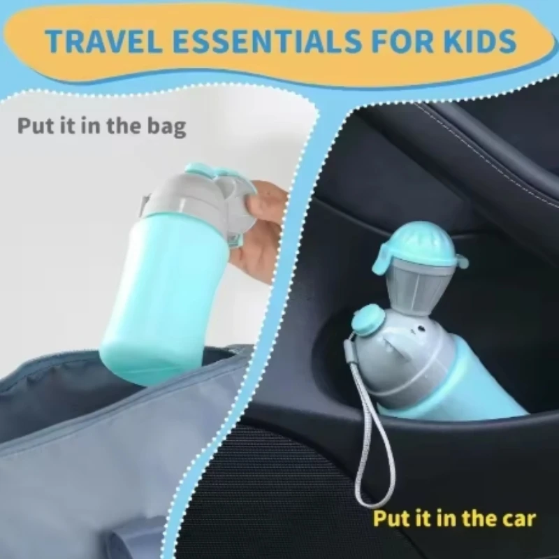 Portable Baby Travel Potty Hygienic Leak Proof Urinal Emergency Toilet for Car Toddler Pee Training Cup Bottle for Kids Boy Girl