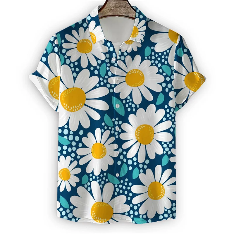 Regular Fit Short Sleeve Shirt - Daisies main image 0