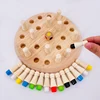 Kids Wooden Memory Match Stick Chess Game Fun Block Board Game Educational Color Cognitive Ability Toy For Children 1