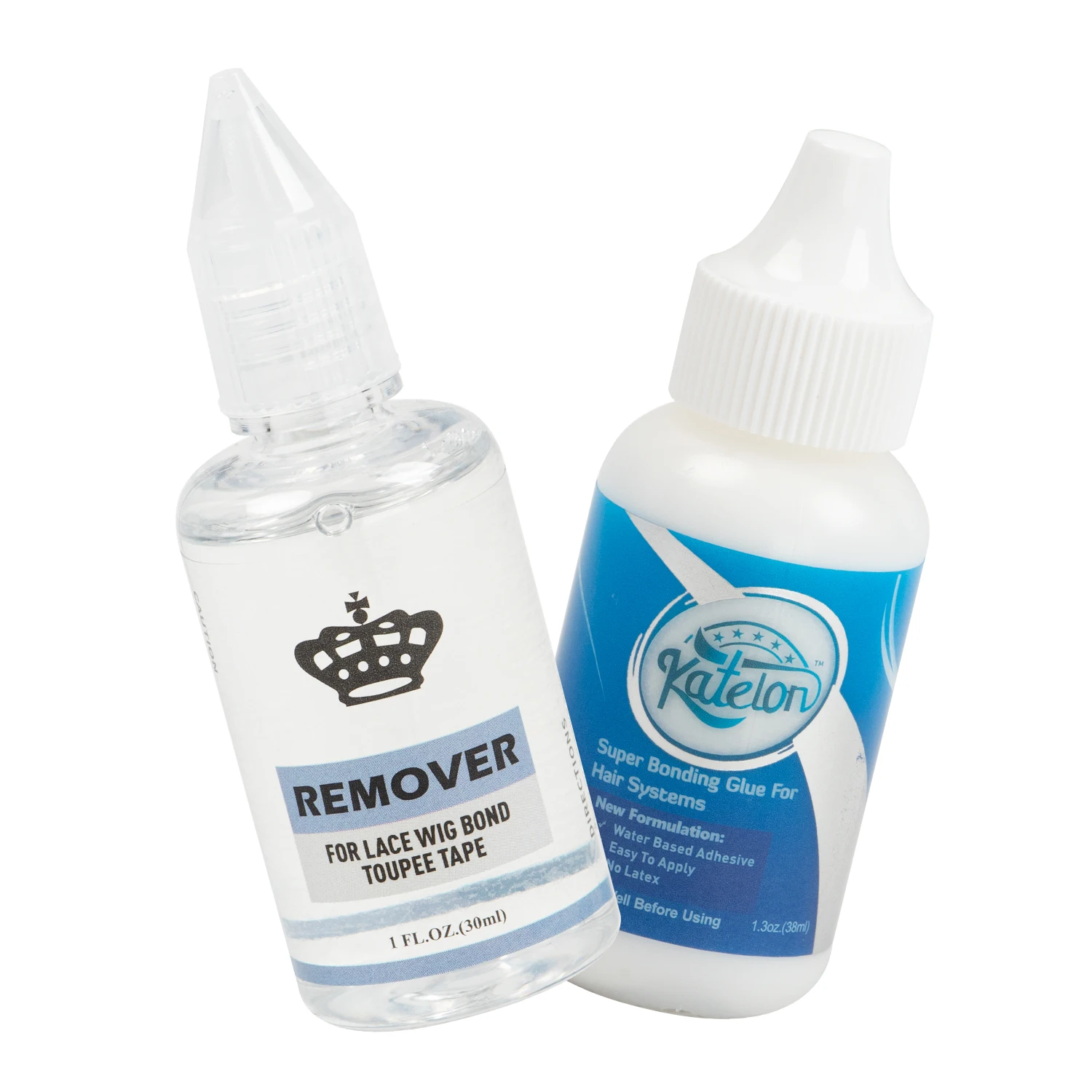 Lace Wig Glue Hair Replacement Adhesive 1.3oz 38ml and Wig Glue Remover 1oz 30ml Combine for Lace Front Wig Hair Extensions