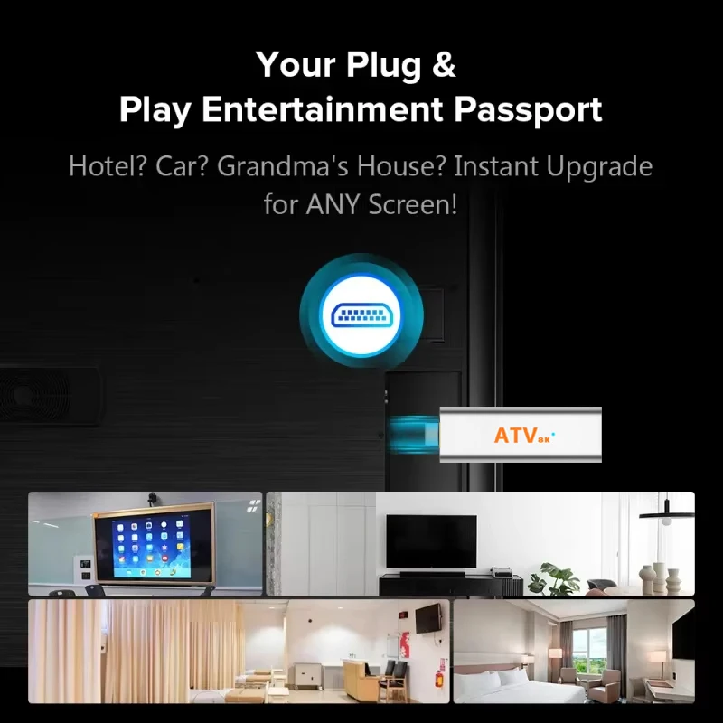 TV Stick Q15 Android16 AllwinnerH313 Support Wifi Bluetooth Voice 4K 8K Video 32GB 64GB 128GB 256GB Streaming Smart Media Player - 4
