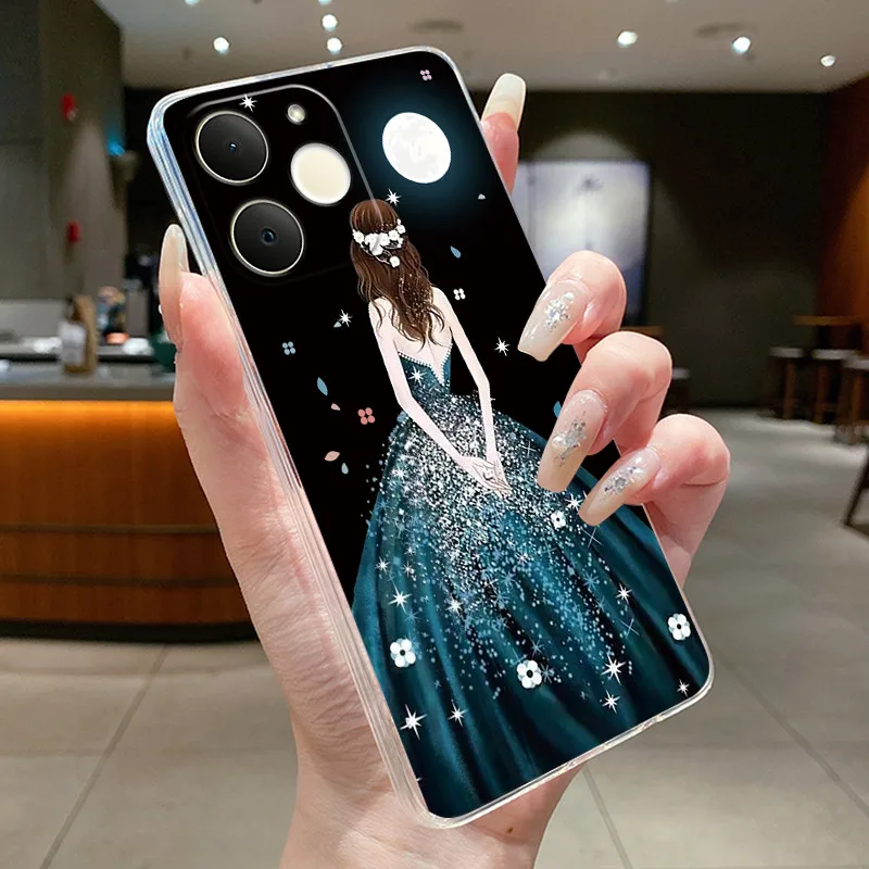 Floral Butterfly Soft Silicone Transparent Phone Case