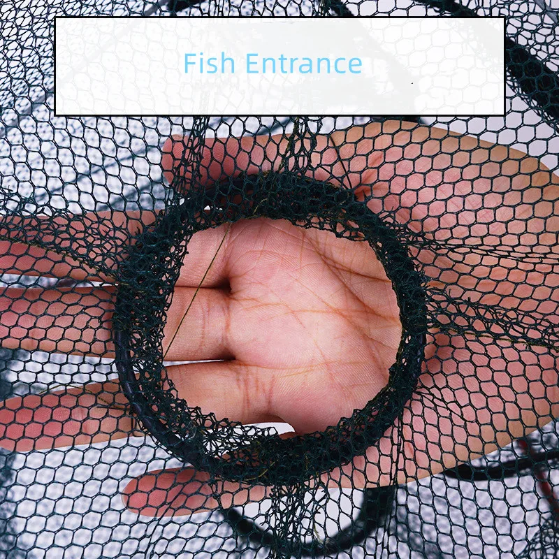 Fishing Net Fishing Traps Crayfish Catcher Shrimp Fish Trap Telescopic Folding Fishing Net Mesh Fishnet Cage with Feeder Creel Fordable Carpfishing Crayfish Catcher