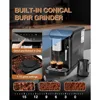 Fully Automatic Espresso Machine with Frother Steam Wand,20 Bar Built-In&Adjustable Espresso Bean Grinder,1-15 Adjustable Grind 3