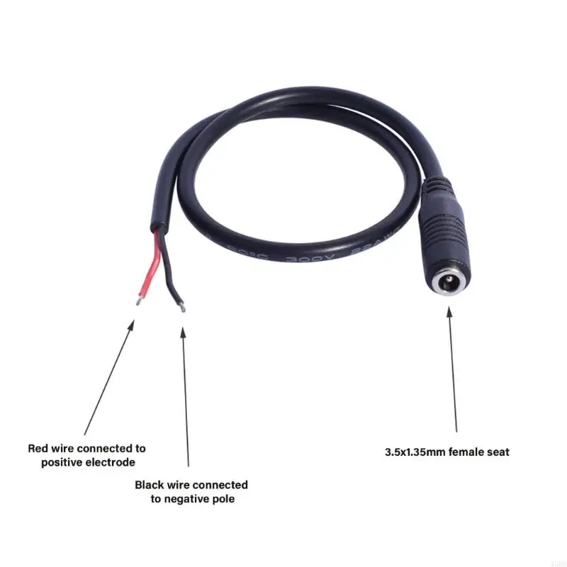 DC 3.5mm x 1.35mm Female Plug Female Jack DC Power Charging Cable Connector Power Wire Pigtail for CCTV Camera LED Strip