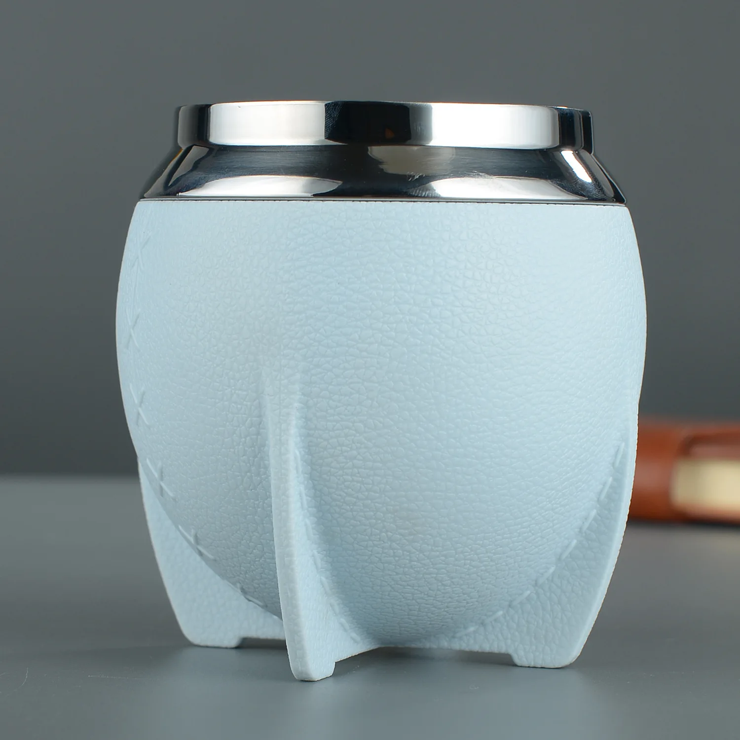 Tazza Mate In Acciaio Inox - Doppia Parete, Con Coperchio E Cannucce - Foto 12