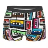 Cassette Vinyl Record Man's Boxer Briefs Music Notes Highly Breathable Underpants High Quality Print Shorts Gift Idea 1