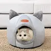 Highest Quality Comfort Pet House Tent Winter Deluxe Semi-Enclosed Deep Sleep Cat Bed Pet House Tent Small Mat Basket Small Dog 5