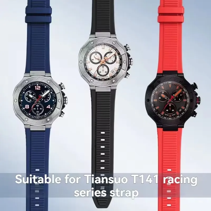 Premium Silicone Sports Watch Strap - Durable 24mm Replacement Band
