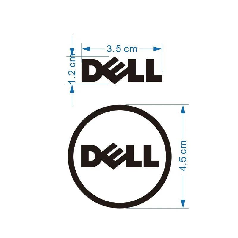 노트북 DELL 금속 로고 스티커, 노트북 PC 태블릿 데스크탑 컴퓨터용, 모바일 디지털 카메라, TV 맞춤형 DIY 장식