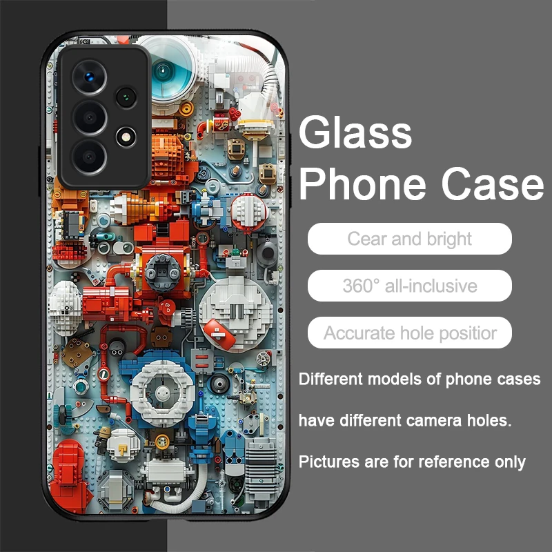 Creative Mechanical Circuit Board Glass Phone Case Cover