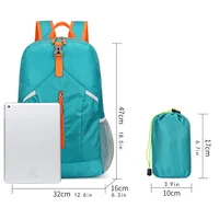 Backpack For Middle School Student 15-20L Folding Schoolbag Outdoor Lightweight Sports Bag 6