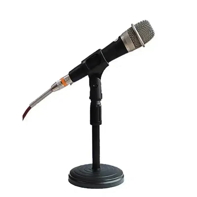 Microphone Stand Desktop Adjustable Lifting and Weighting Disc Base Shockproof Network Live Broadcast Mic Stand Accessories