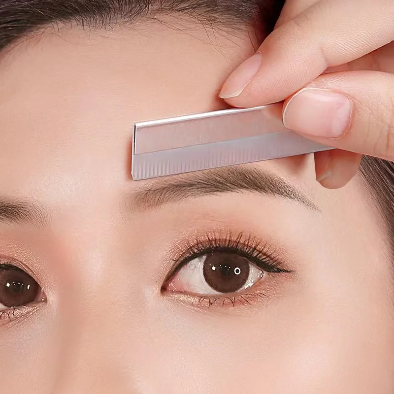 100pc Eyebrow Trimmer Razor Blade Stainless Steel Microblading eyebrow Knife  Permanent Makeup Disposable Brow Tattoo Beauty Tool - AliExpress