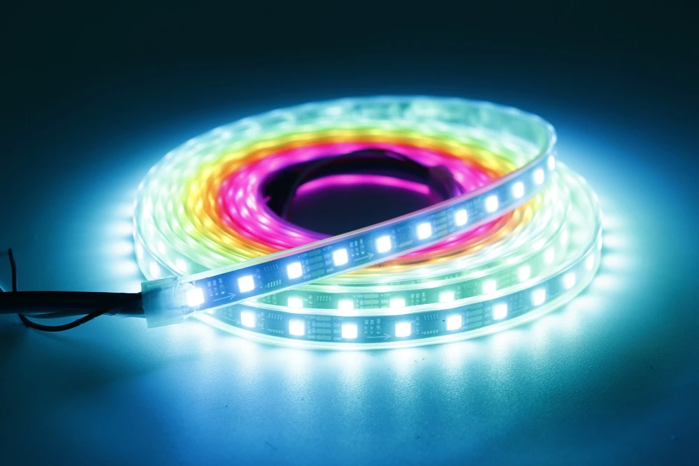 WS2805 Pixel LED-Streifenlicht RGBCCT 5-in-1 adressierbare LED-Leuchten Dual-Signal ähnlich WS2811 60 LEDs/m 1IC bis 3/6LED DC12V/24V – Detail 1