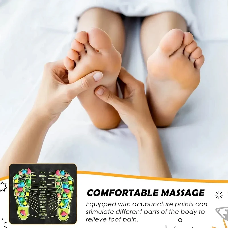 Pebble Foot Massage Pad for Blood Circulation and Relaxation
