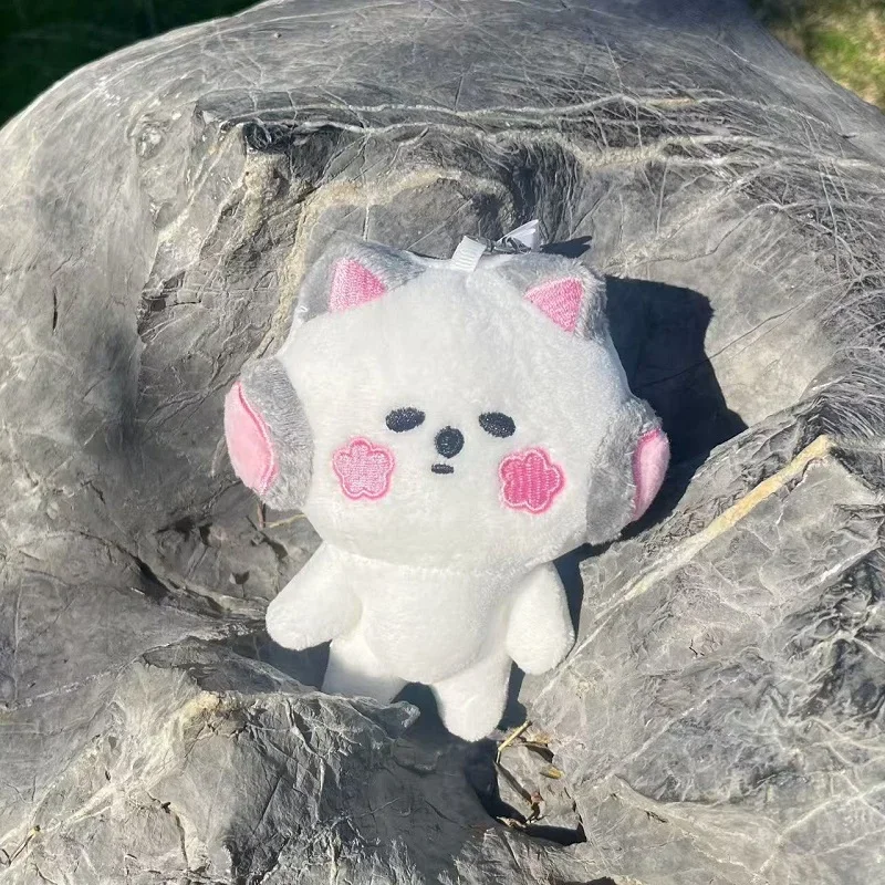 10CM KPOp Lesserafim CHAEWON YUNJIN Cartoon Cute Doll Keychains High Quality INS Style Plush Keyrings EUNCHAE Fans Collection plush keychain key chain