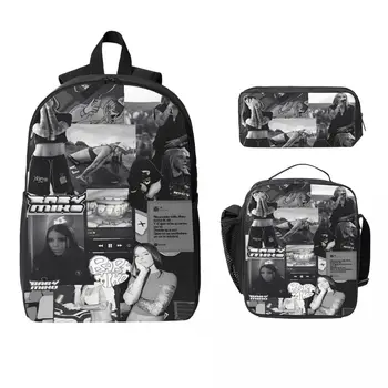 Young Miko Kids Backpack Lunch Box Pencil Boxes for Boys Girls Backpacks Kawaii School bag Bookbag Set 1