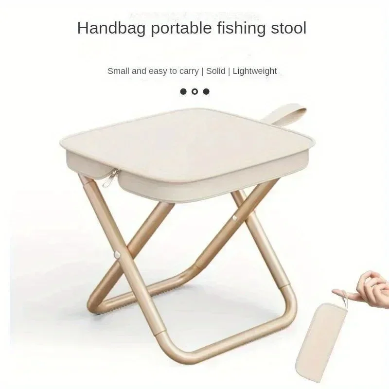 Portable multifunctional outdoor picnic camping folding chair ultra light fishing stool travel stool fishing accessories