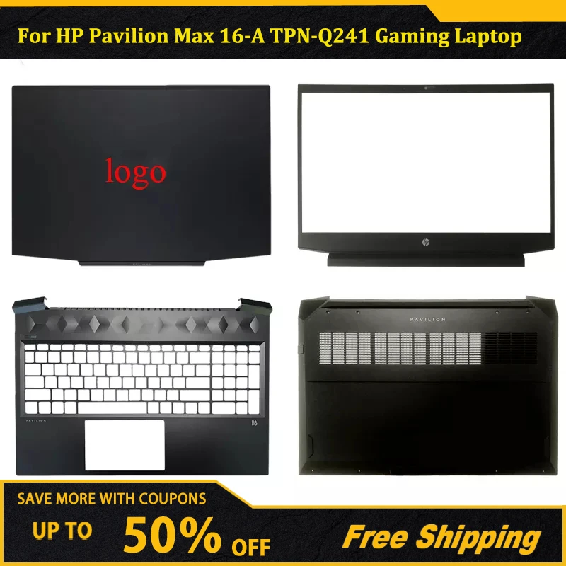 For Hp Pavilion Max 16a Tpnq241 Gaming Laptop Lcd Back Cover Top Case/front Bezel/hinges