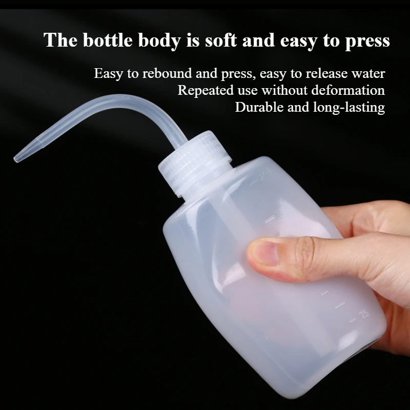 Watering Can Garden Tools Watering Pot Flower Watering Pot 250/500/1000ml Curved Spout Bottle Sharp Spout Watering Bottle Tool With Scale Squeeze Succulent Watering Gardening Tools