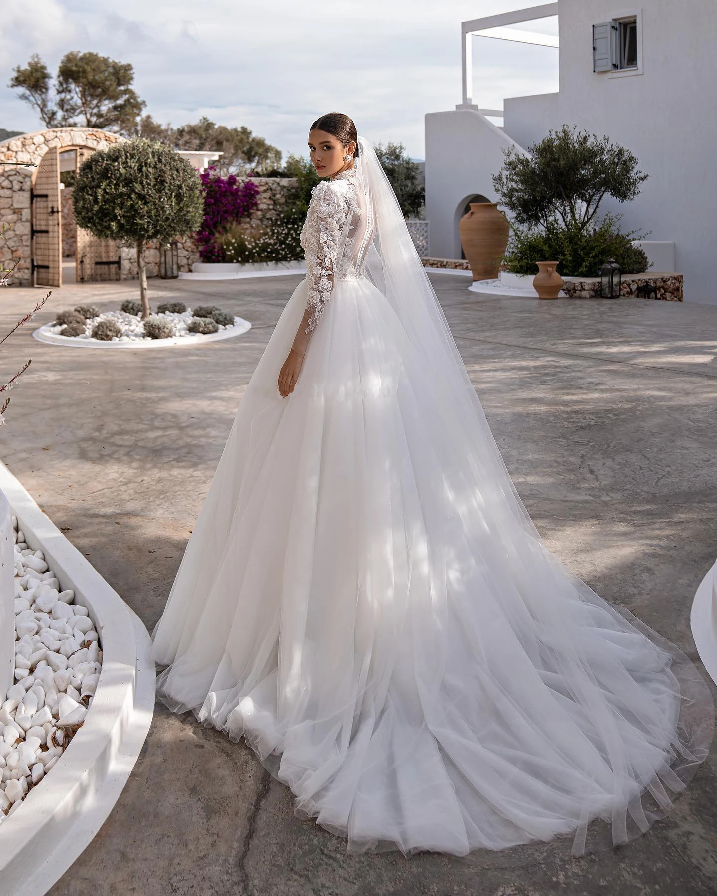 Gorgeous Wedding Dress Lace Appliques Elegant Simple Style Bridal Gowns  Full-Length Sleeves 2025 Vestidos De Novia Customized 2