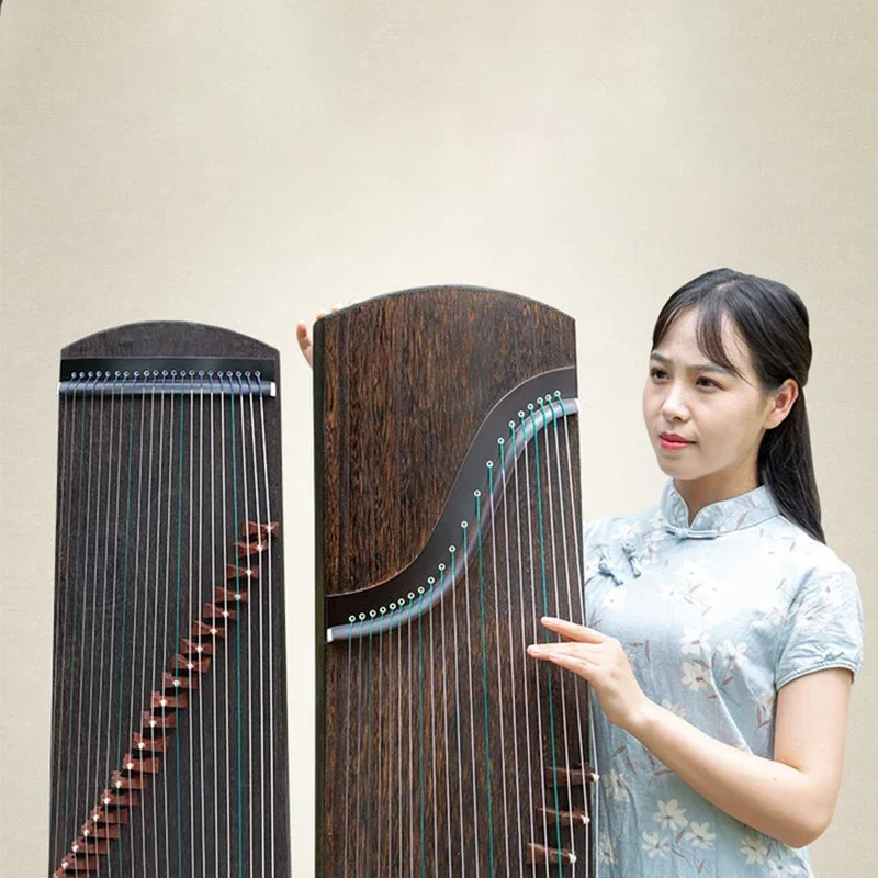 Children Beginner Guzheng Professional Play 21-string Small Guzheng Portable Solid Wood Chinese Traditional Stringed Instruments