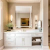 LUVODI Bluetooth Bathroom Mirror Time Temperature Display Wall Hang Vanity Mirror with Bluetooth Speaker Dimmable Anti-fog 3