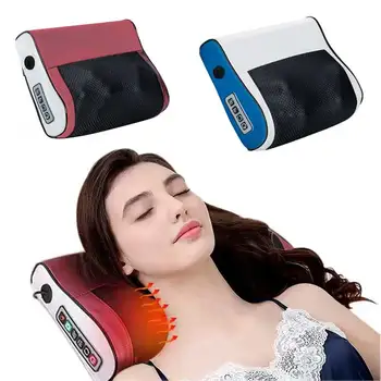 Electric Neck Massage Pillow Lumbar Massage Deep Tissue Kneading Heated Electric Massage Multi-function Vibrating Massage Pillow 1