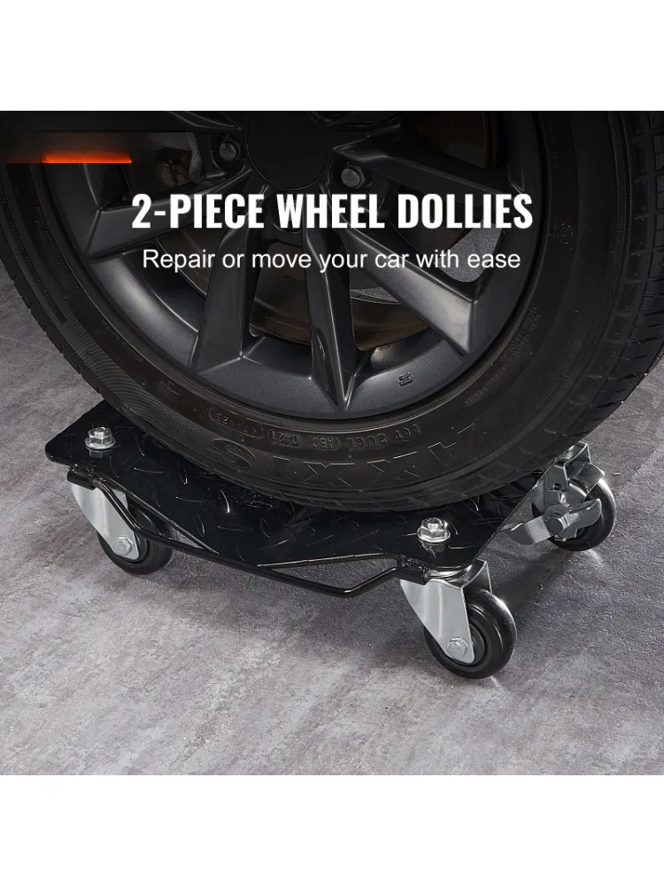 Car Tire Wheel Handcart Toy 2/4PCS 1500 pound Load Capacity Vehicle Skating Belt 4 Wheels Mobile Tire Car Repair Vehicle 2