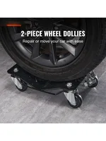 Car Tire Wheel Handcart Toy 2/4PCS 1500 pound Load Capacity Vehicle Skating Belt 4 Wheels Mobile Tire Car Repair Vehicle 2
