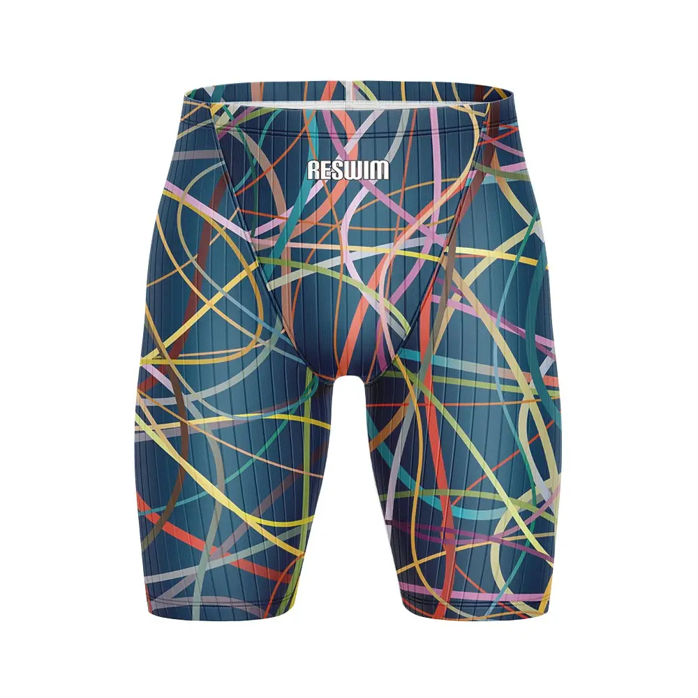 Men's Swim Beach Jammer Tights Shorts Surf Pants Athletic Training Swimsuit Shorts Lycra Chlorine Resistant Swimming Trunks