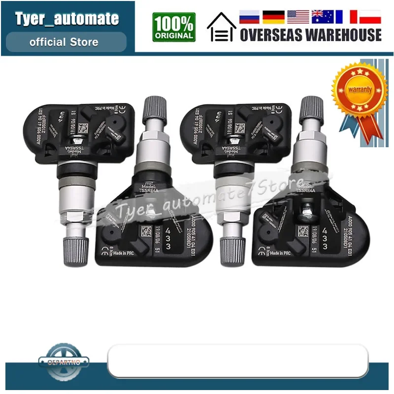 TPMS Ÿ̾ з , ޸  A Ŭ B Ŭ CLA GLB GLS, A0009054104, 433MHz, 4 