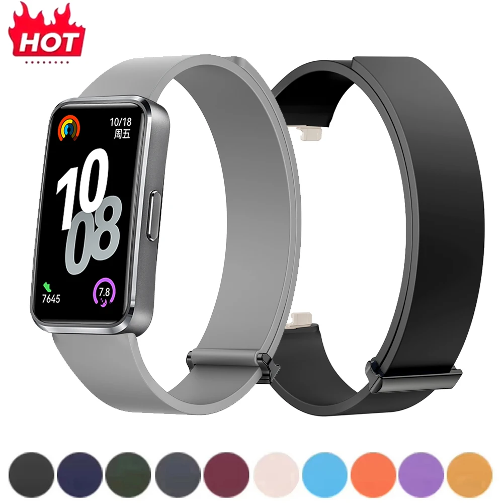 Magnetic Sport Silicone Loop Bracelet Strap - Universal Fitness Band Accessory