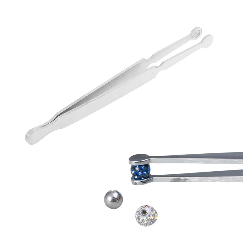 스테인레스 스틸 쥬얼리 볼 그래버 도구 클램프, 바디 피어싱 포셉 문신 클램프..