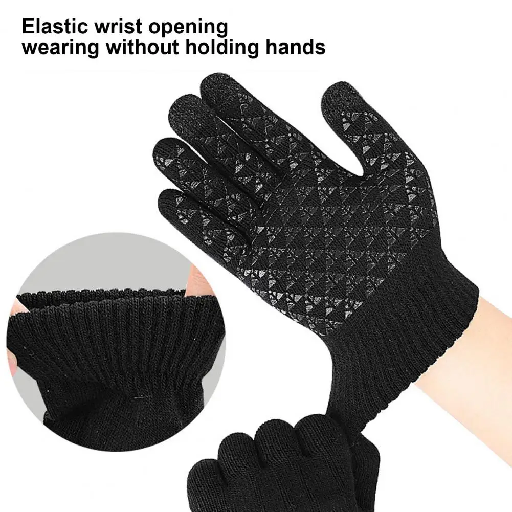 Mittens with Touch Screen Sensitivity Usb Gloves for Winter Touchscreen Knitting Mitten Warmer Electric Heating for Students