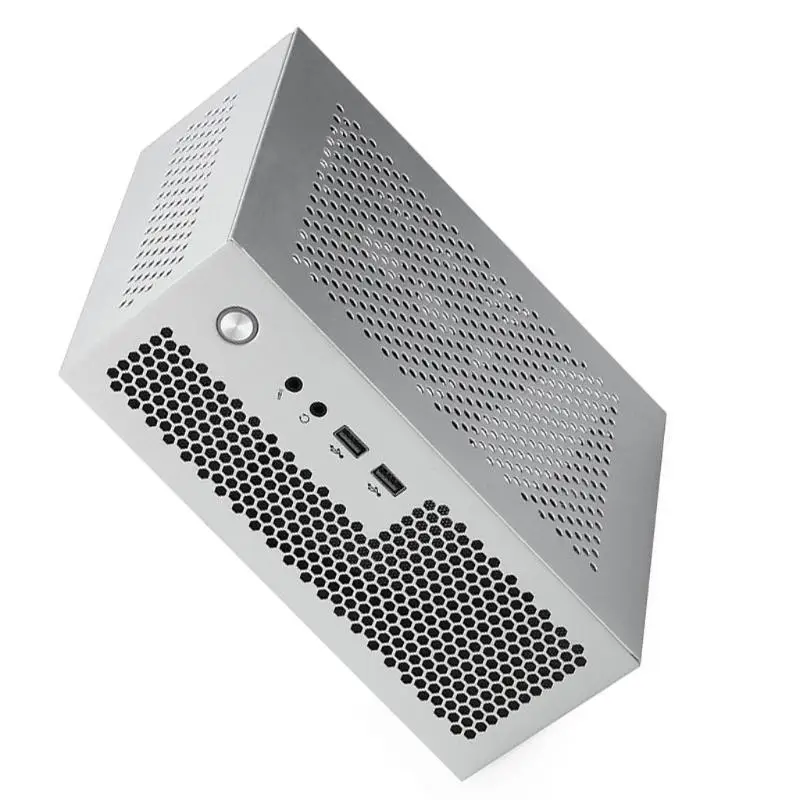 Compact Mini-ITX HTPC Case with USB 3.0/2.0 Ports for Home Theater and Gaming