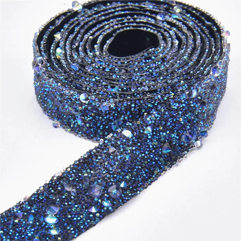 Bouquet De Mariage Bleu Marine Avec Ruban Artificiel, Rose, Or, Argent, Diamant, Perle, Décoration Pour Patients, 1 Pièce/Lot