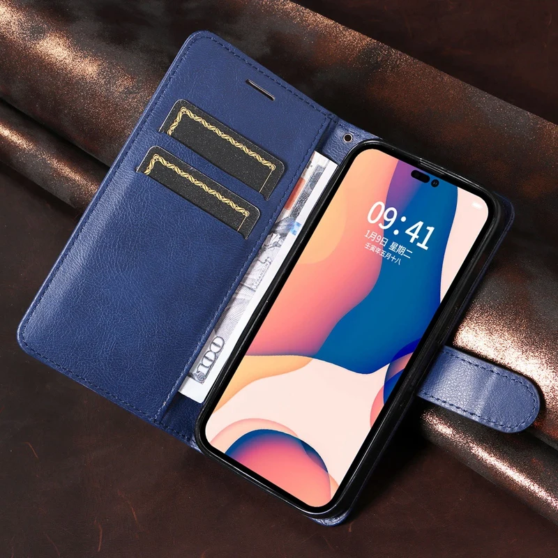 Étui portefeuille de couleur unie pour Xiaomi 12 Pro 11 11T 10 Pro en cuir PU avec fentes pour cartes, étui à rabat pour Poco M4 Pro X4 Pro F4 GT_voghion.com