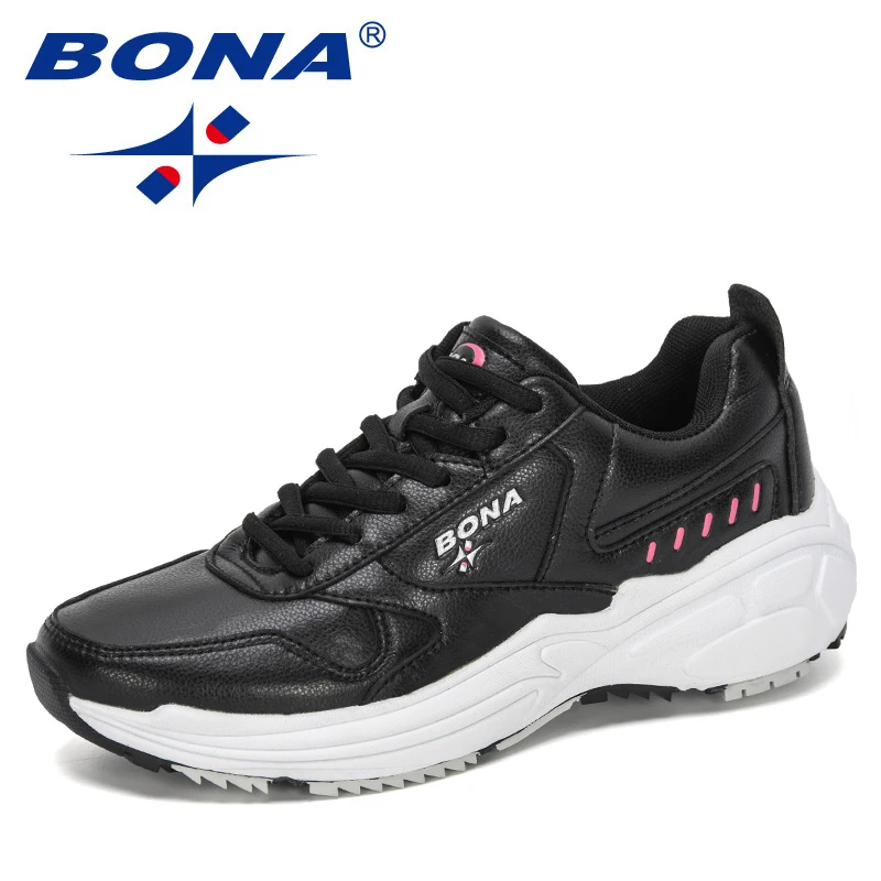 Running Shoes BONA New Designers Classics Sneakers Running Shoes Women Outdoor Sports Shoes Comfortable Running Ladies Walking Shoe