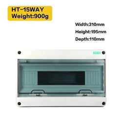 Waterproof Plastic Distribution and Junction Box for Electrical Installations (HT15)