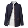 Tang Suit (top + Pants) Spring and Autumn Elderly People Door Flaperon Embroidery Father Men's Hanfu Chinese Style Suit 1