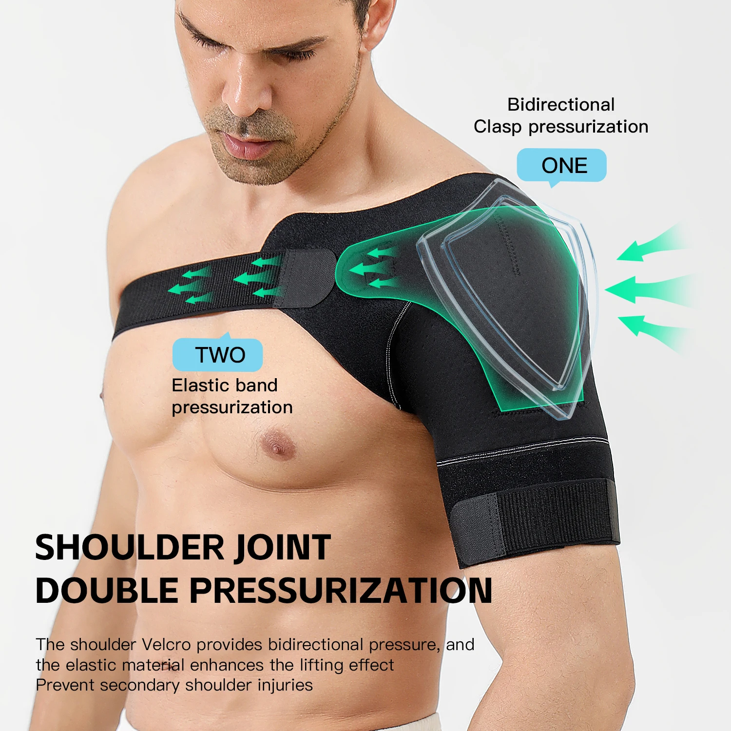 Outdoor Adjustable Shoulder Protection,Fitness Basketball,Badminton,Anti Dislocation Protection,Fixed Back Cushion,Men'S Protect