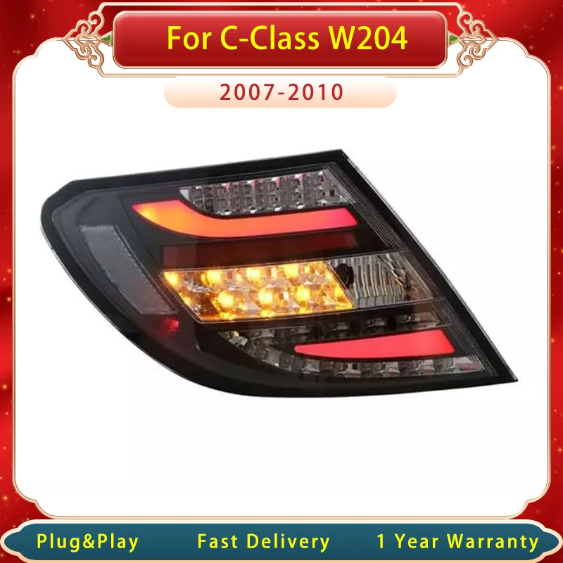 

Car Tail Lamp For Mercedes Benz C-Class W204 2007-2010 Brake Light Upgrade New Design LED Tail Light Assembly