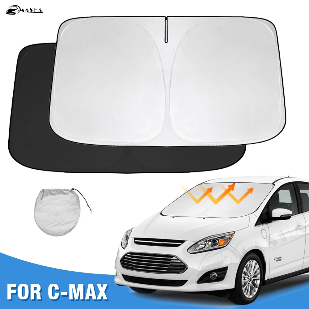 Copriauto Parziale Per Ford C-Max – Telo In Oxford Antigraffio, Impermeabile E Antivento Con Strisce Riflettenti – Protezione Da Sole E Polvere - 2
