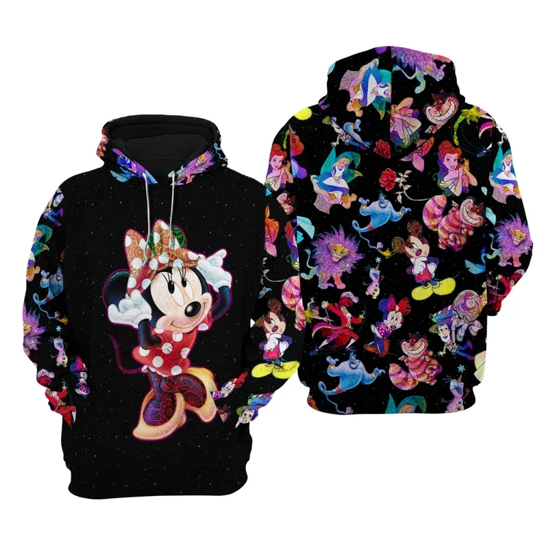 

Minnie Mouse Galaxy Night Sky Pattern 3D Hoodie Disney Sweatshirt Casual Hoodie Unisex Cartoon Clothing MenWomen Children Hoodie