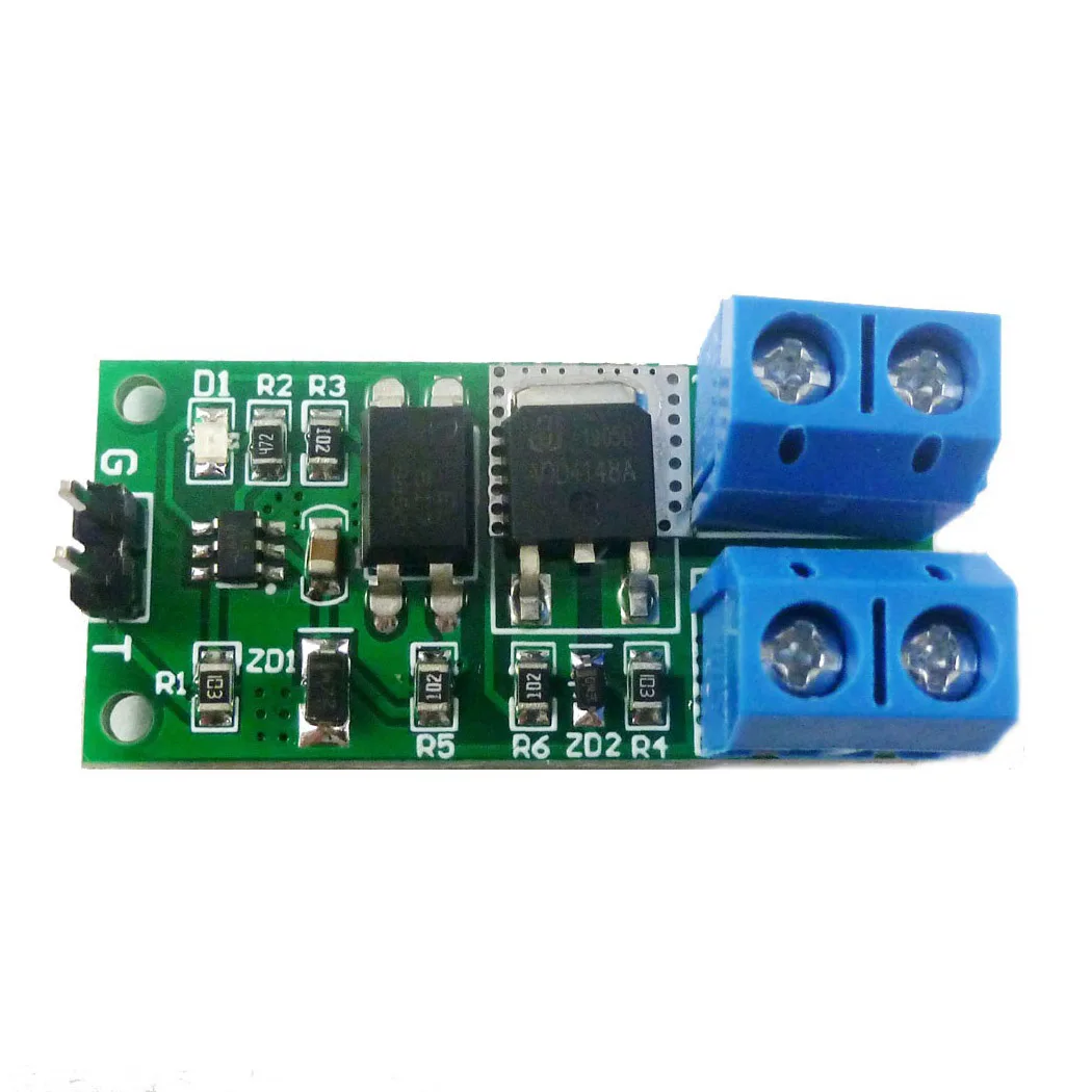

3.3V-24V 8A Flip-Flop Latch Relay Module MOSFET AOD4184 Chip Bistable Self-locking Switch Low Pulse Trigger Module for Arduino