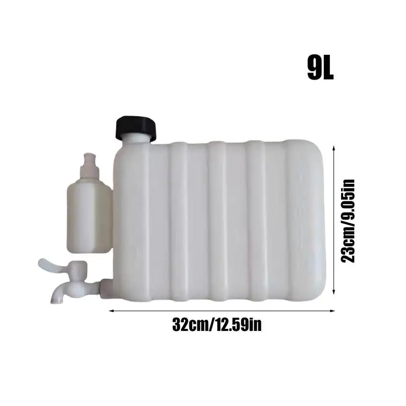 Truck Water Tank 9L Water Storage Tank With Spigot Utility Jug Portable Carrier For Camping And RV Trips